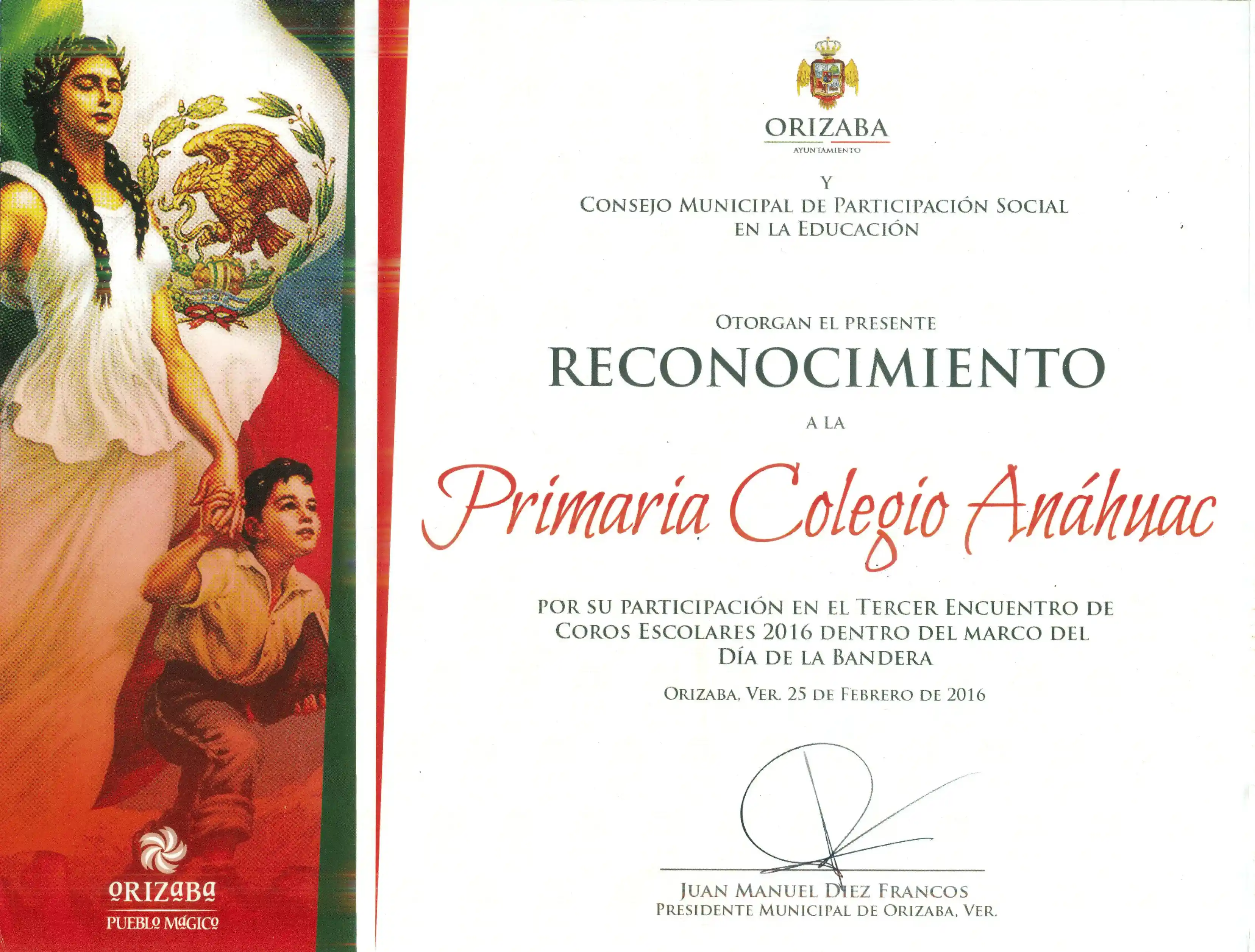 Participación en el 3° encuentro de coros escolares
