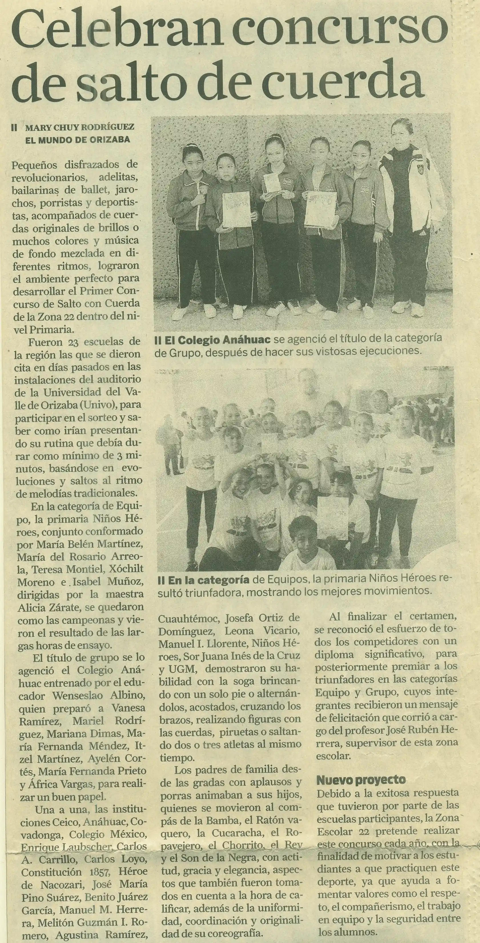 Concurso de salto de cuerda