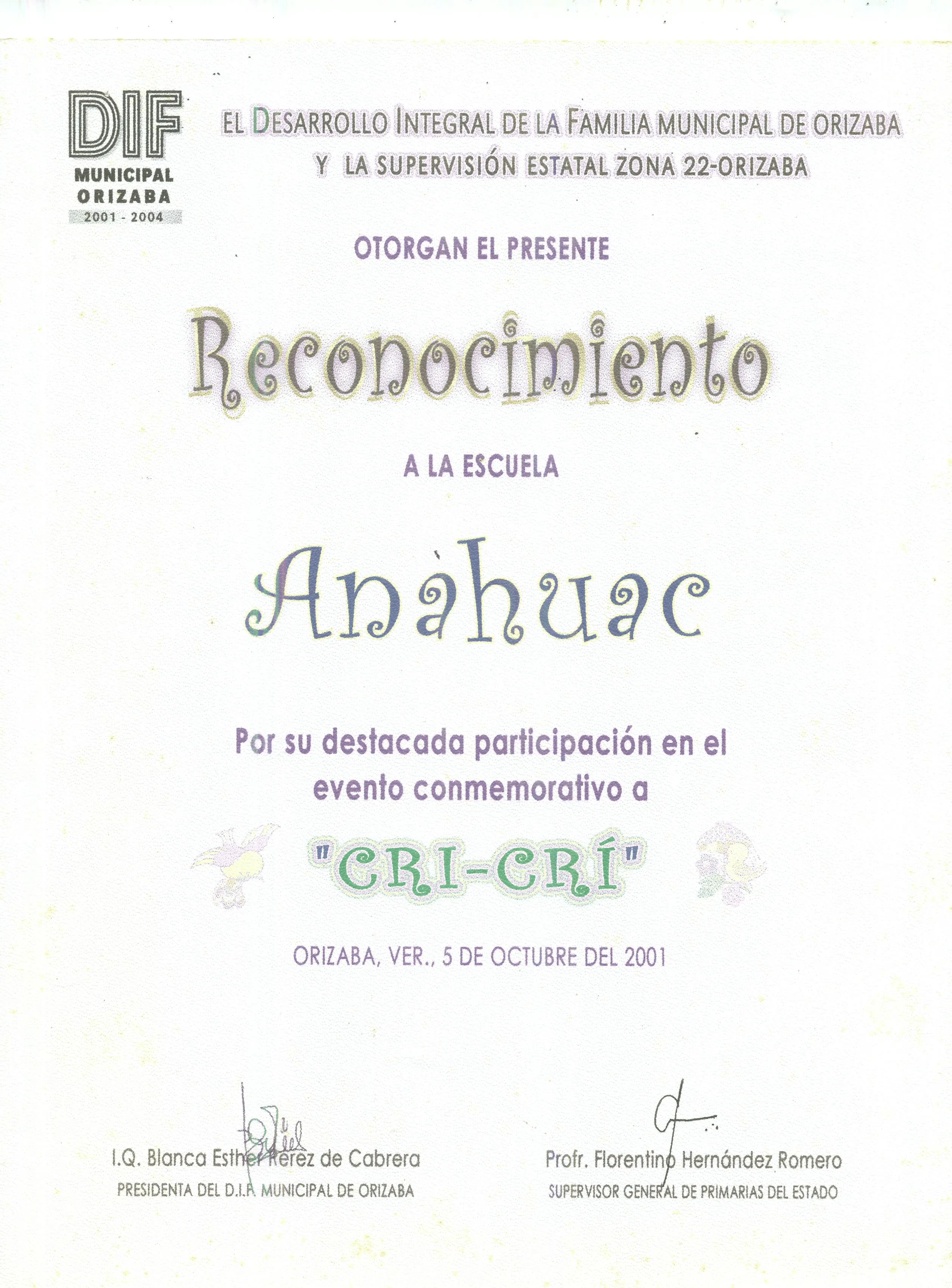 Evento Conmemorativo a 'Cri-Cri'