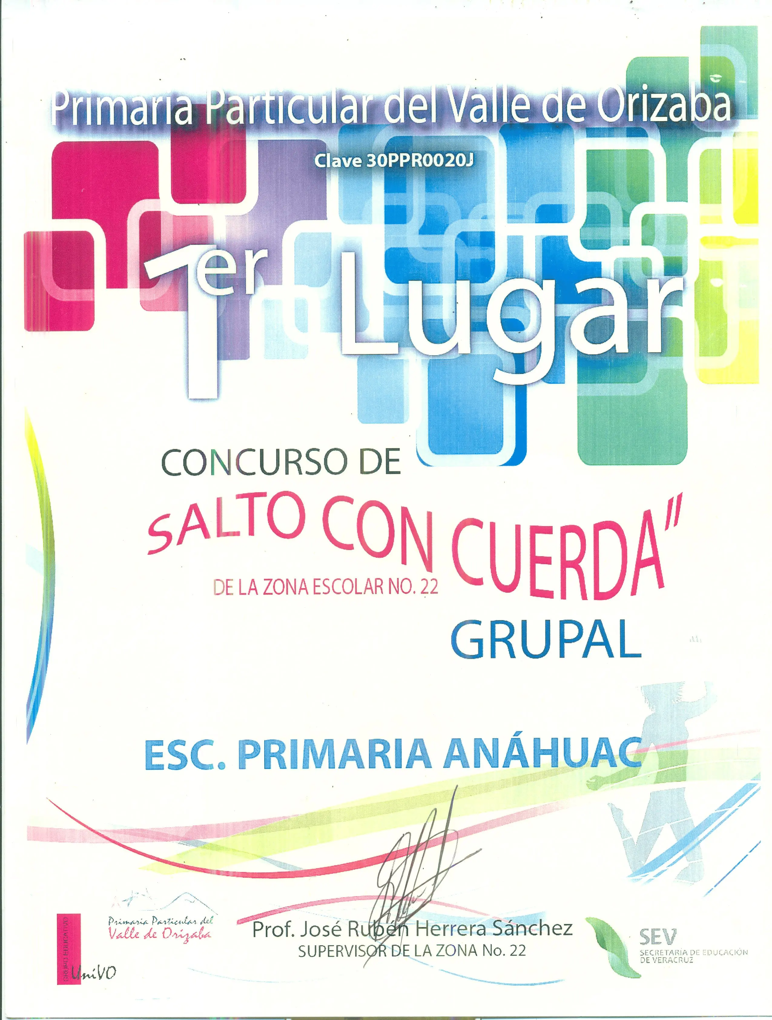 1er Lugar Concurso de Salto con Cuerda